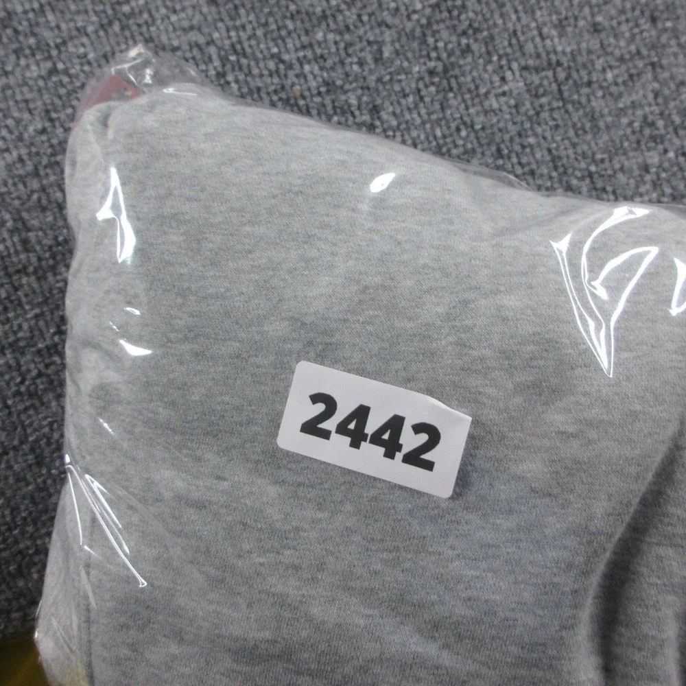 Nike Hoodie Adult M Gray Full Zip Fleece Swoosh Logo Sweatshirt Casual Mens